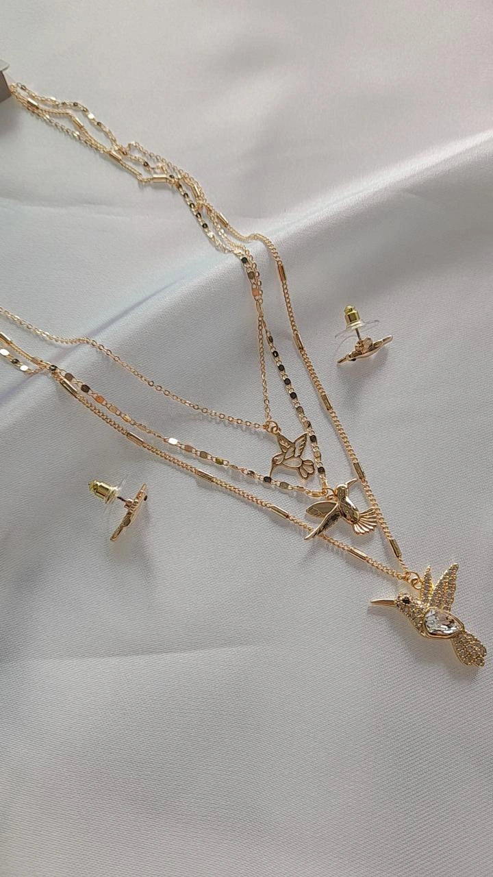 Corbatero triple colibri