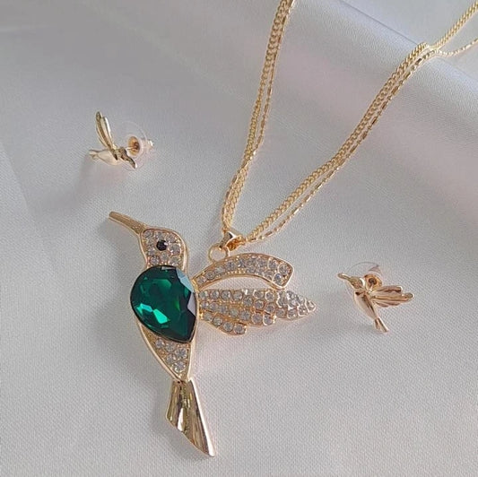 Corbatero colibrí verde